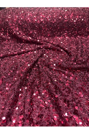 Lidya Kumaş Payetli Taçlı Pulu Kumaş