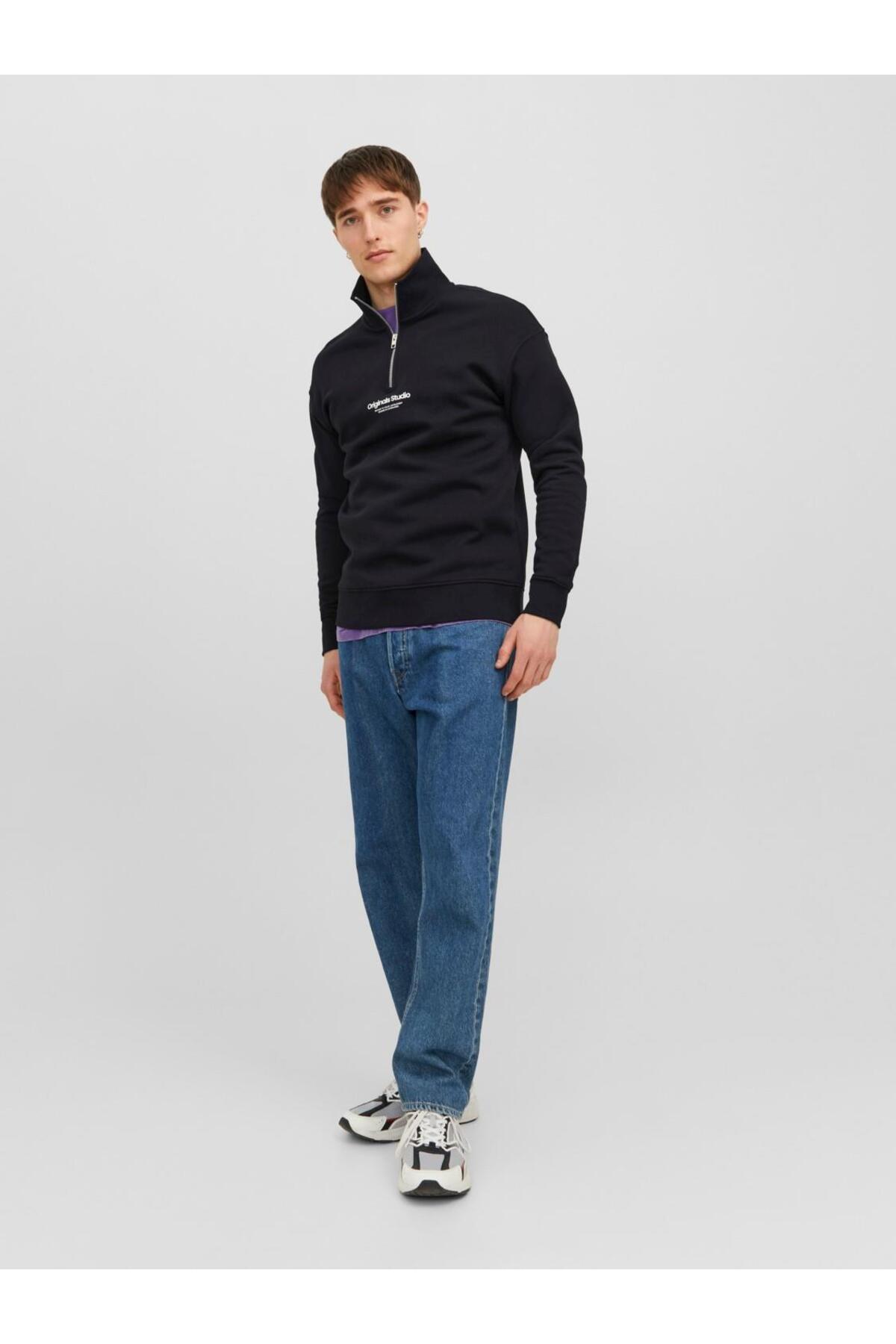 سویشرت مردانه راسته آستین بلند | جک اند جونز Jack & Jones 12241777 - تصویر 4