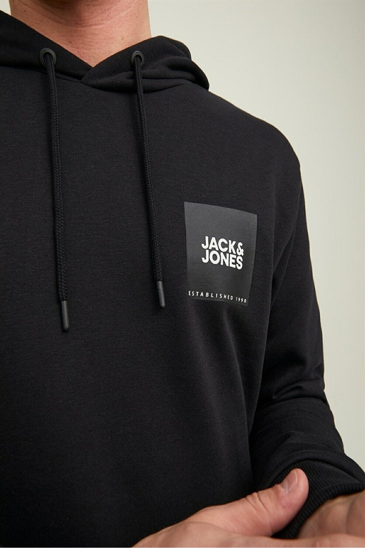 سویشرت مردانه راسته آستین بلند | جک اند جونز Jack & Jones 12213245-Black - تصویر 5