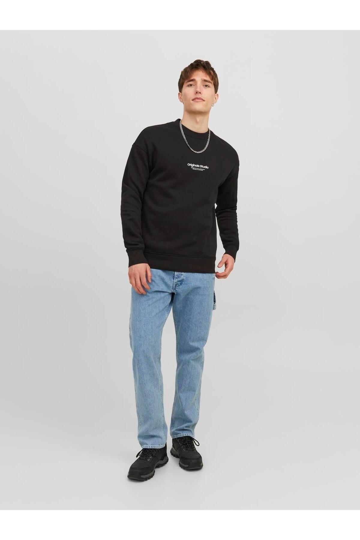 سویشرت مردانه راسته آستین بلند | جک اند جونز Jack & Jones 12241694 - تصویر 4