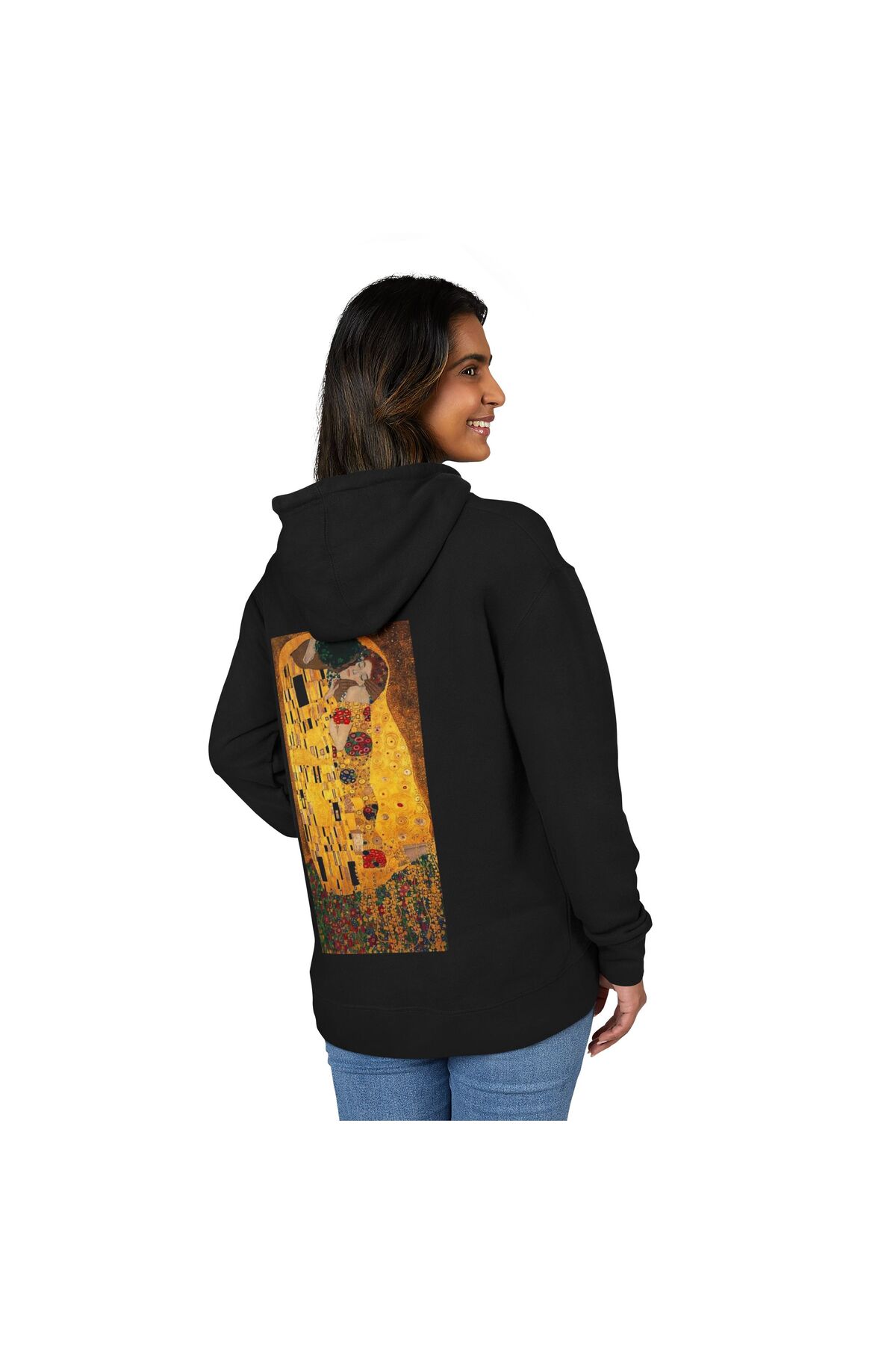 FALAVİ  Gustave Klimt The Kiss Öpücük Sweatshirt - Görsel 4