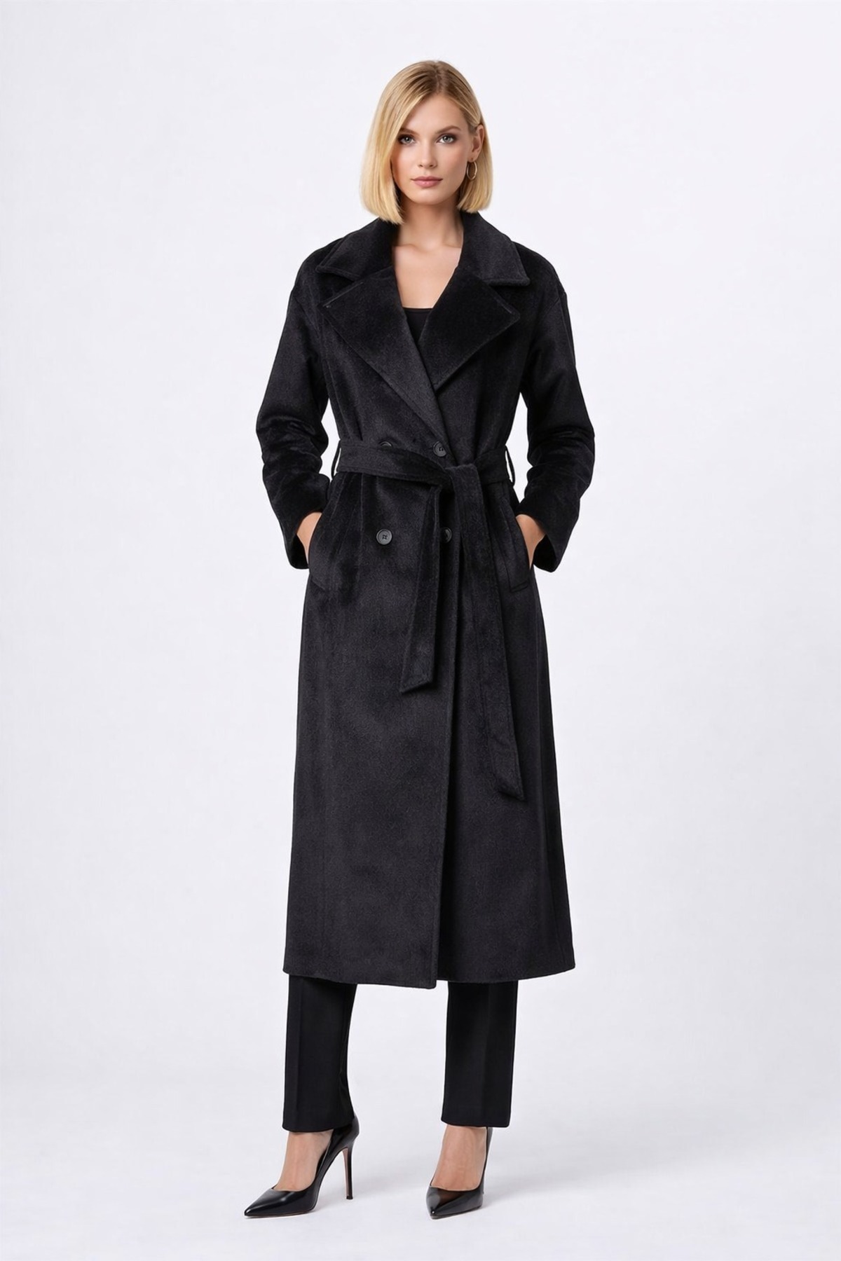 EGZOTİK ASORTİK  Tay Tüyü Kuşaklı Kaban