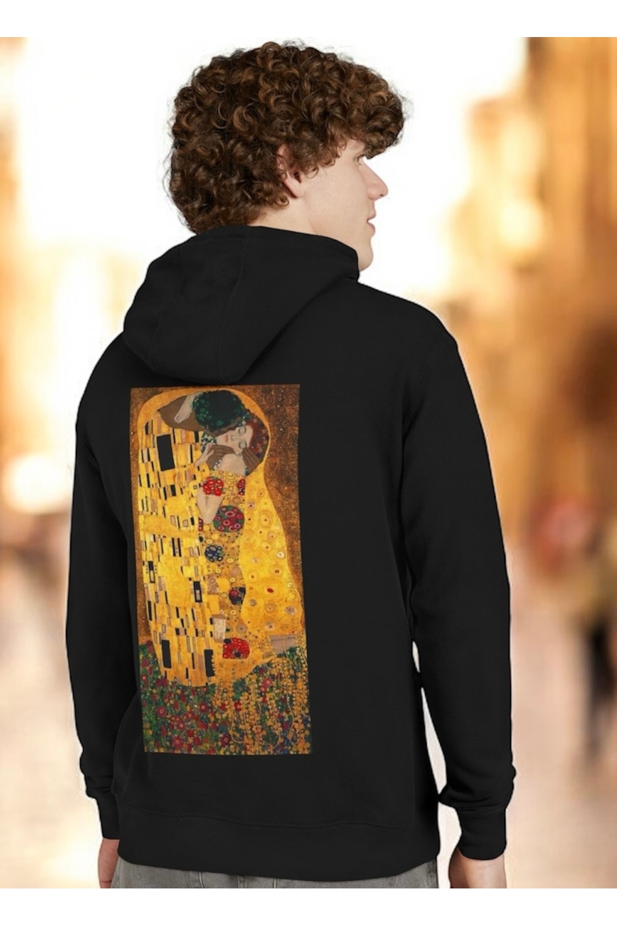 FALAVİ  Gustave Klimt The Kiss Öpücük Sweatshirt