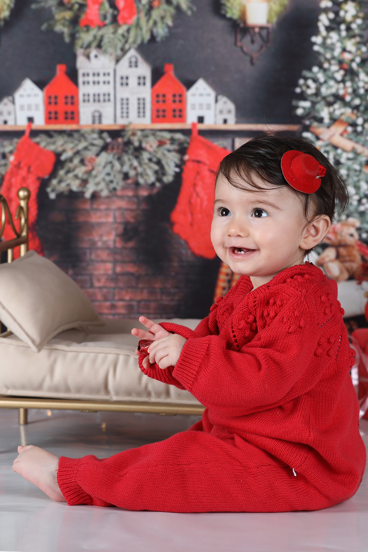 KUEZA KIDS Bebek %100 Pamuk Ajurlu Desenli Uzun Kollu Triko Örme Tulum (1-18 Ay) fotoğrafı 6 (önizleme)