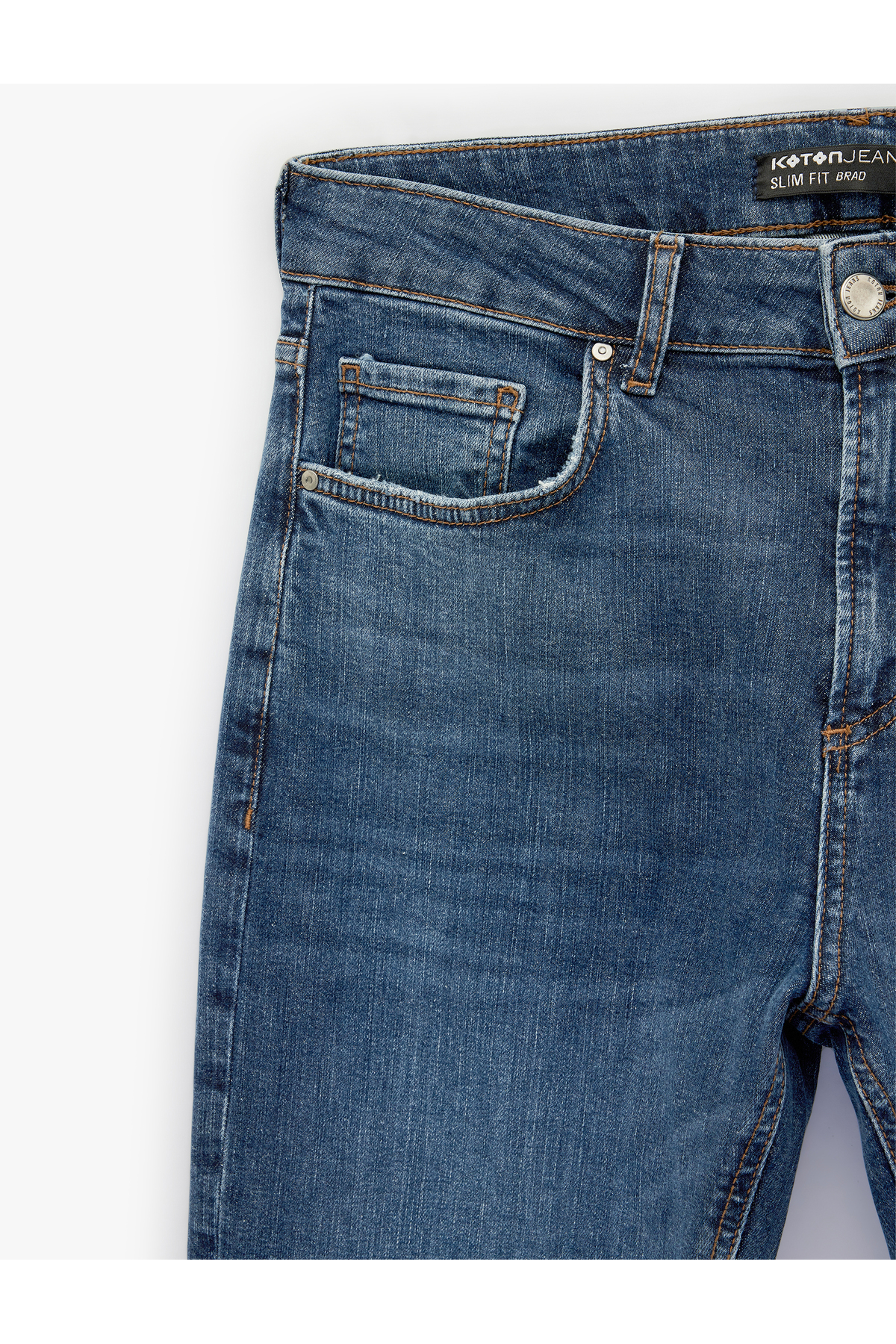 Koton  Normal Bel Slim Fit Jean Pantolon - Brad Jean - Görsel 6