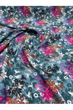 Lidya Kumaş Bahar Temalı Viskon Kumaş