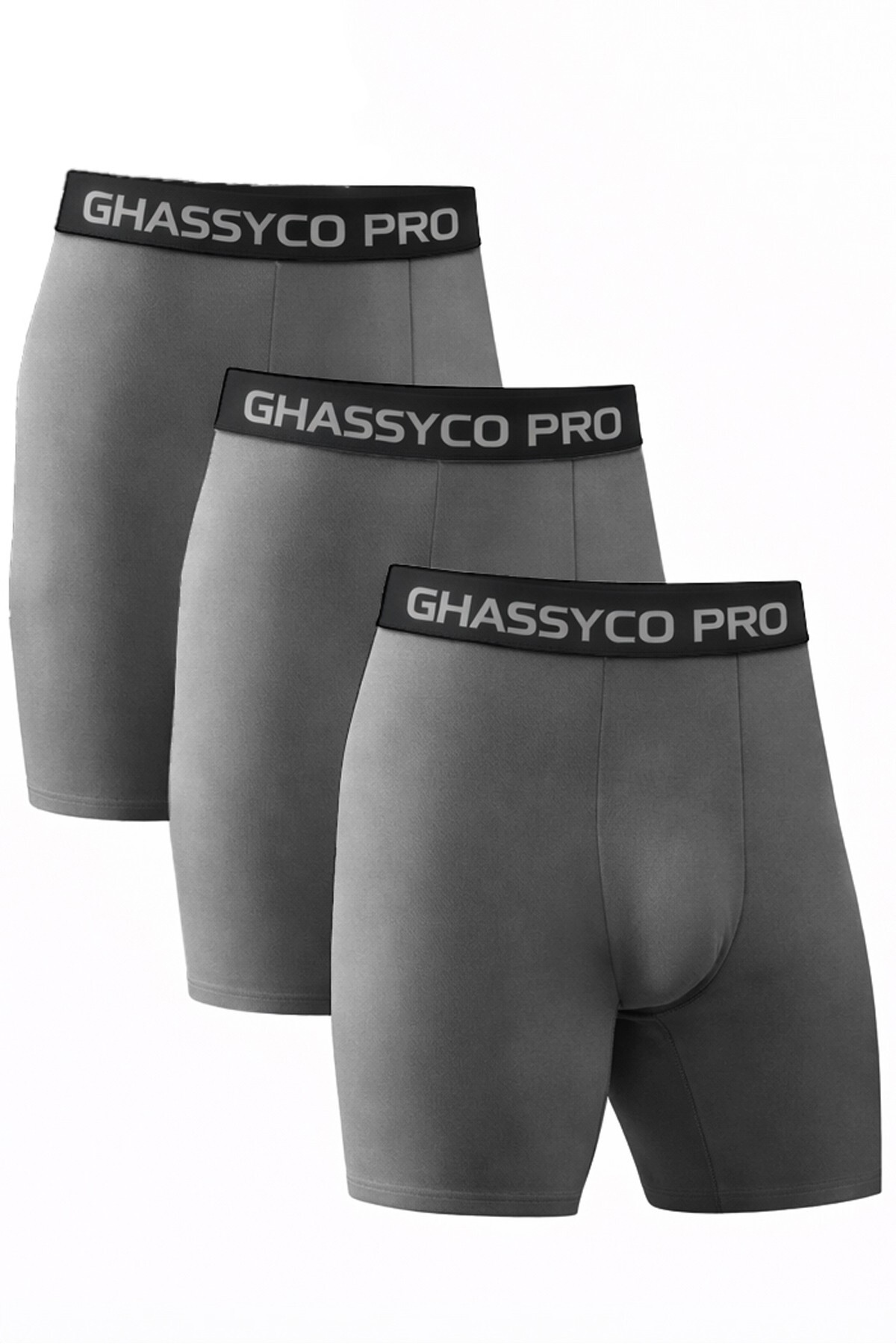 Men's Cotton Lycra Sports Boxer 3-Piece Set Soft Texture and Comfortable Belt