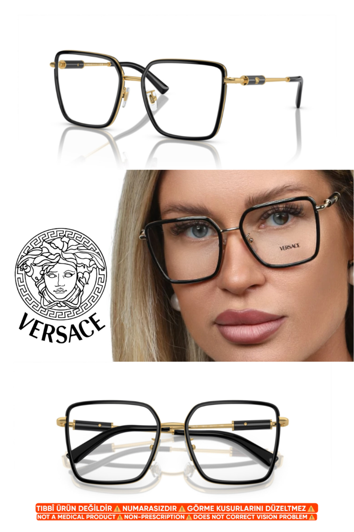 Versace VE1294D 1511 55-17-140 + Blue Light Protection (Drive