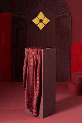 JAWEL Kadın Geometrik Jakarlı Eşarp