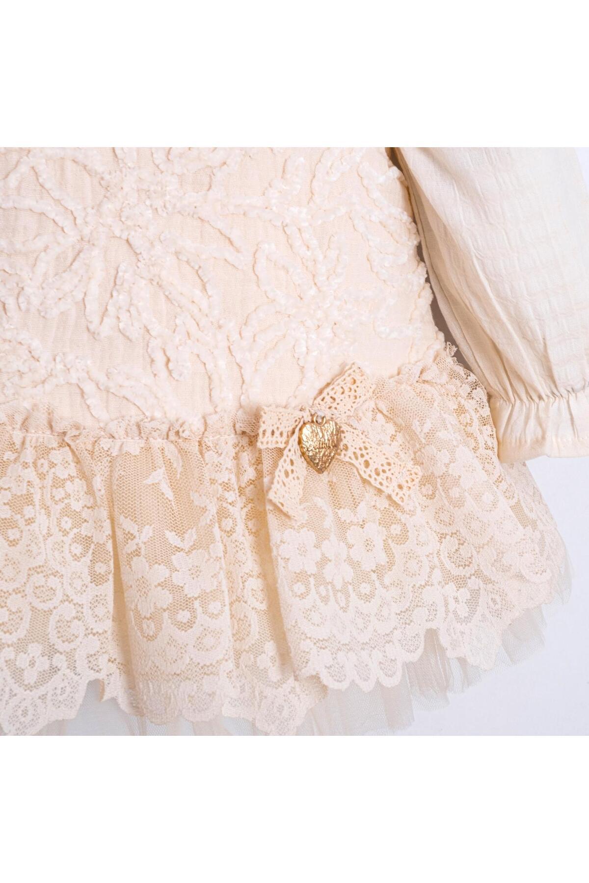 ministok Maysa Dantelli Blüz jile Kız Bebek Takım fotoğrafı 6 (önizleme)