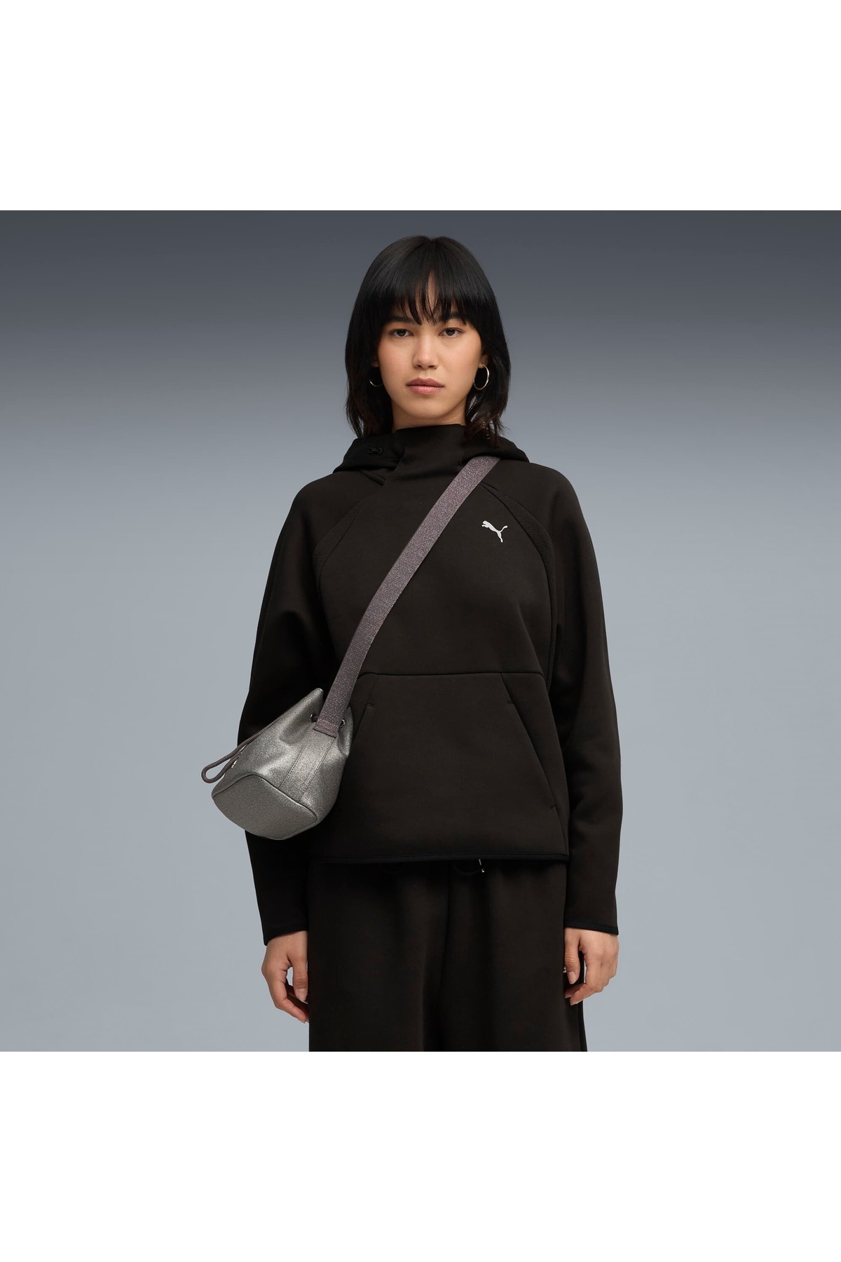 Puma EVOSTRIPE Comfort Kadın Kapüşonlu SWEATSHIRT görsel 5