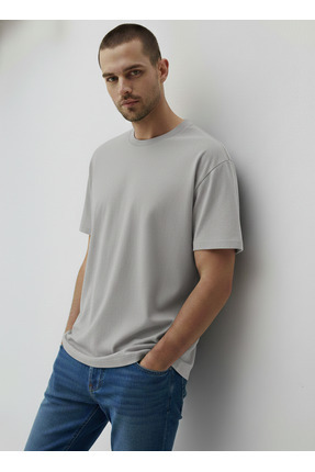 Vagon Moda Evi Erkek Relaxed Fit Kısa Kollu Premium Basic Pamuklu Tişört