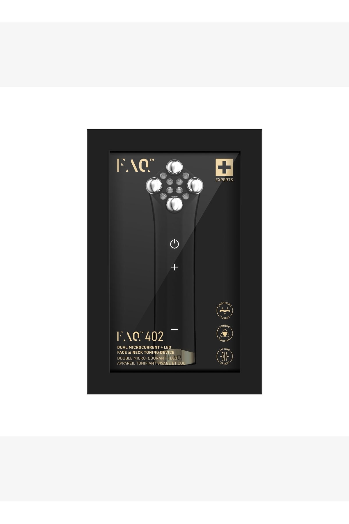 FAQ™ 402 Çift Mikro Akımlı LED'li Sıkılaştırma Cihazı — مشکی F0518 — تصویر 4 از 7