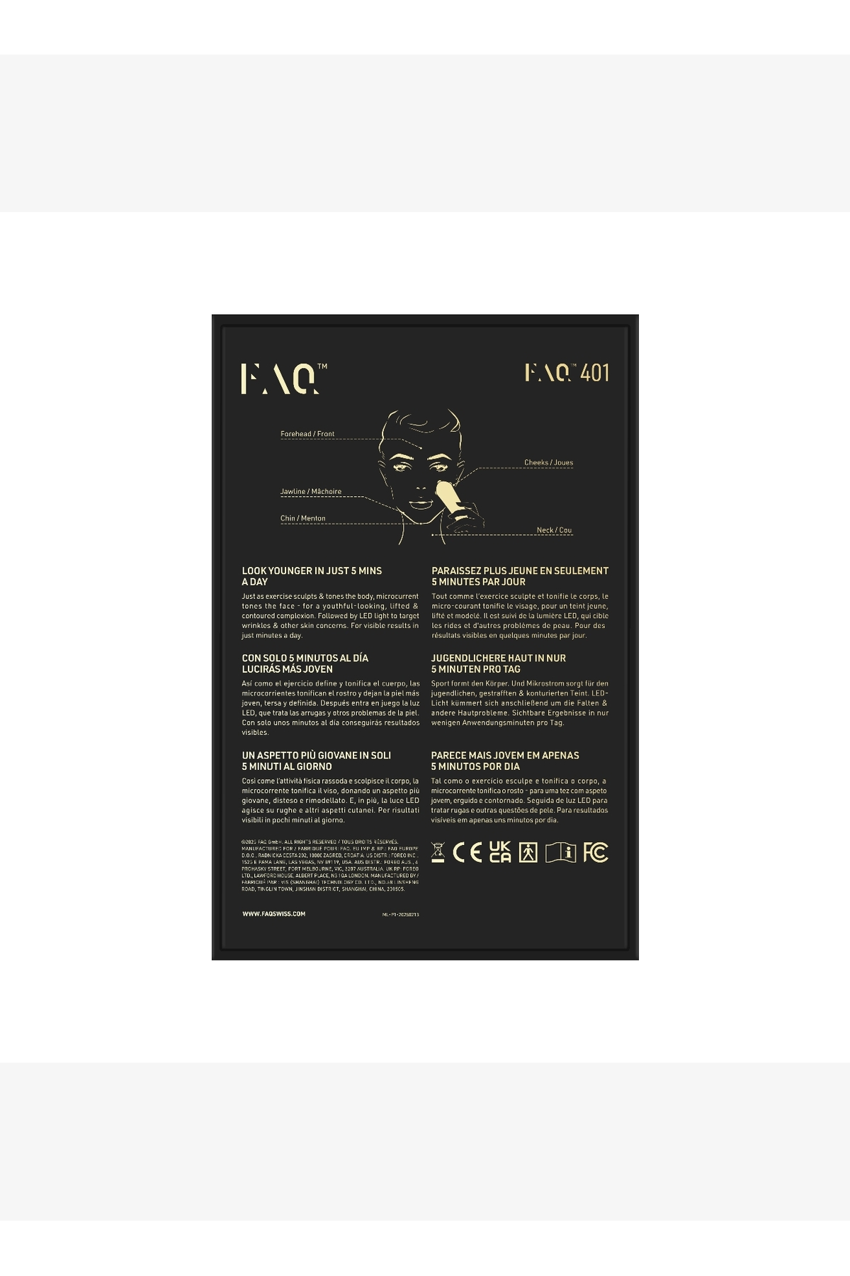 FAQ™ 401 Çift Mikro Akımlı LED'li Sıkılaştırma Cihazı — بنفش F0501 — تصویر 5 از 8