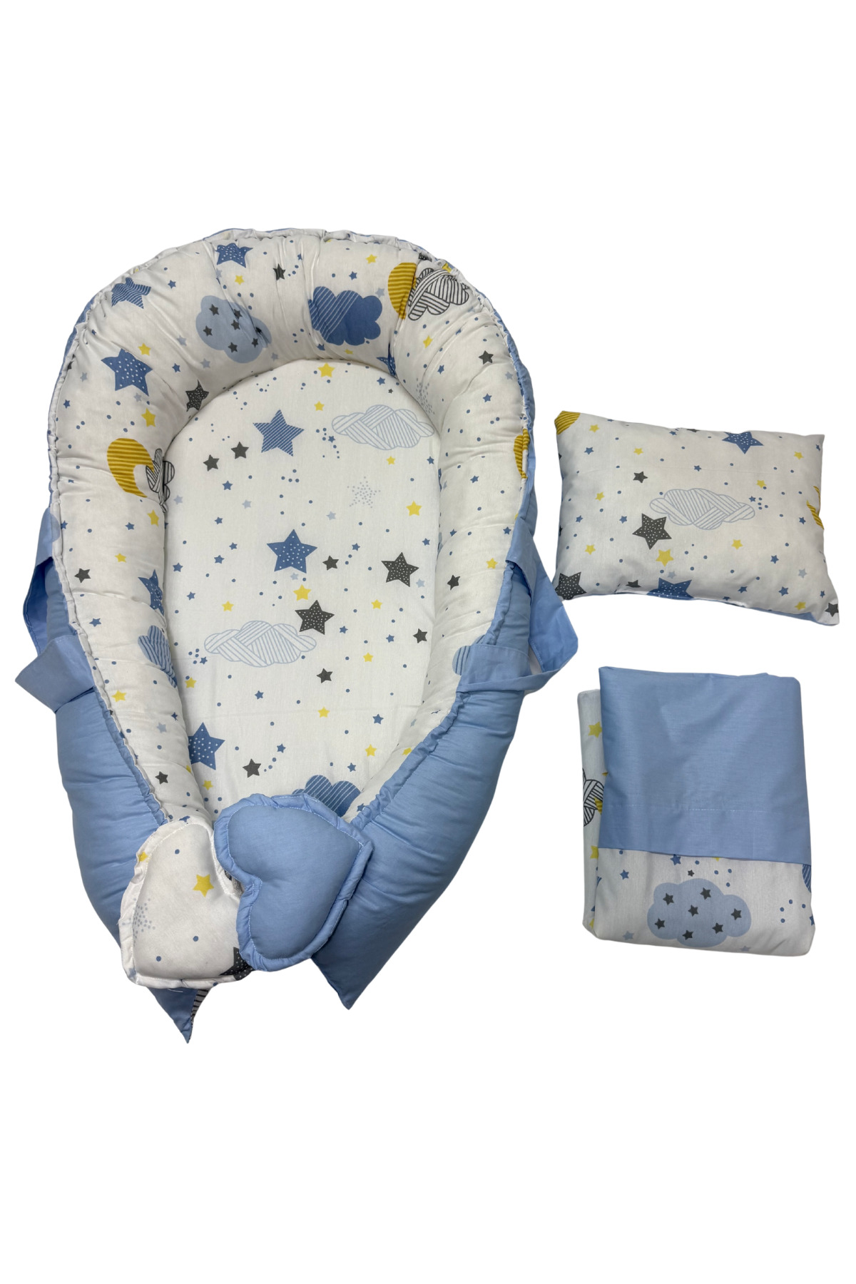 Happy Baby Dikiş Atölyesi 10’lu Babynest Puset Örtüsü Alt Açma Emzirme Yastığı Emzirme Önlüğü Ana Kucağı fotoğrafı 4 (önizleme)