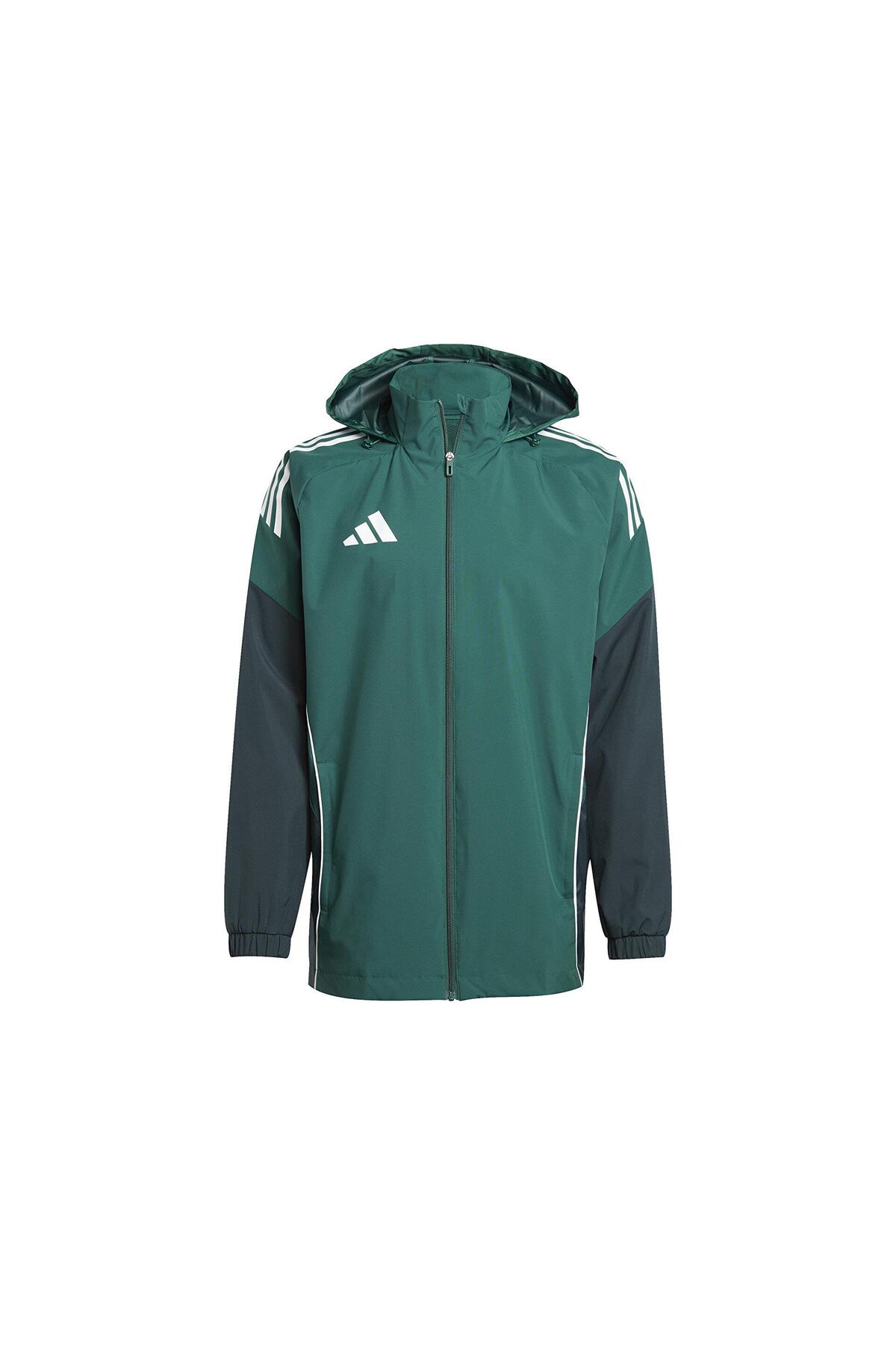 adidas Tiro25C Aw Jkt Erkek Futbol Antrenman Yağmurluk JI8936 Renkli görsel 7