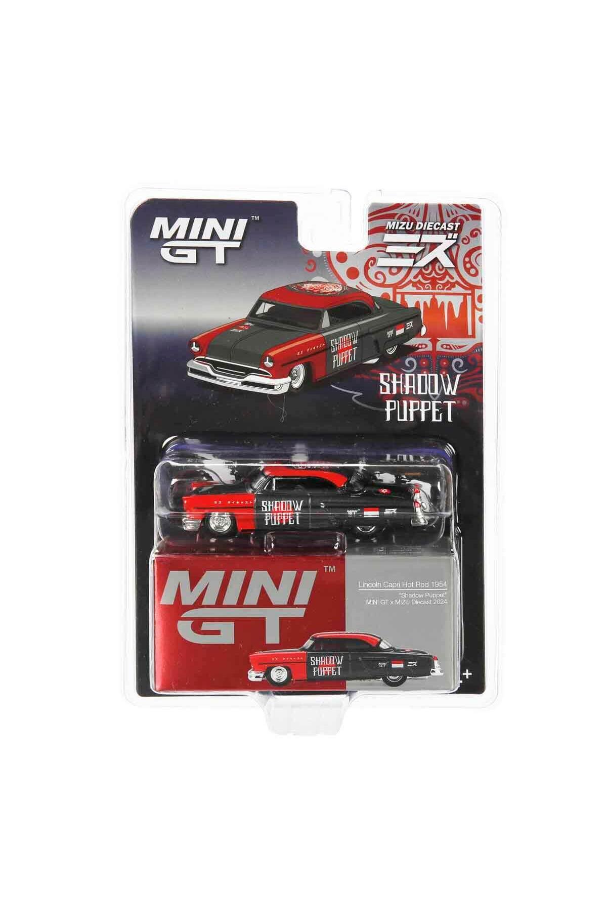 mini gt 1/64 Lincoln Capri Hot Rod 1954 Shadow Pup MGT00874-BL