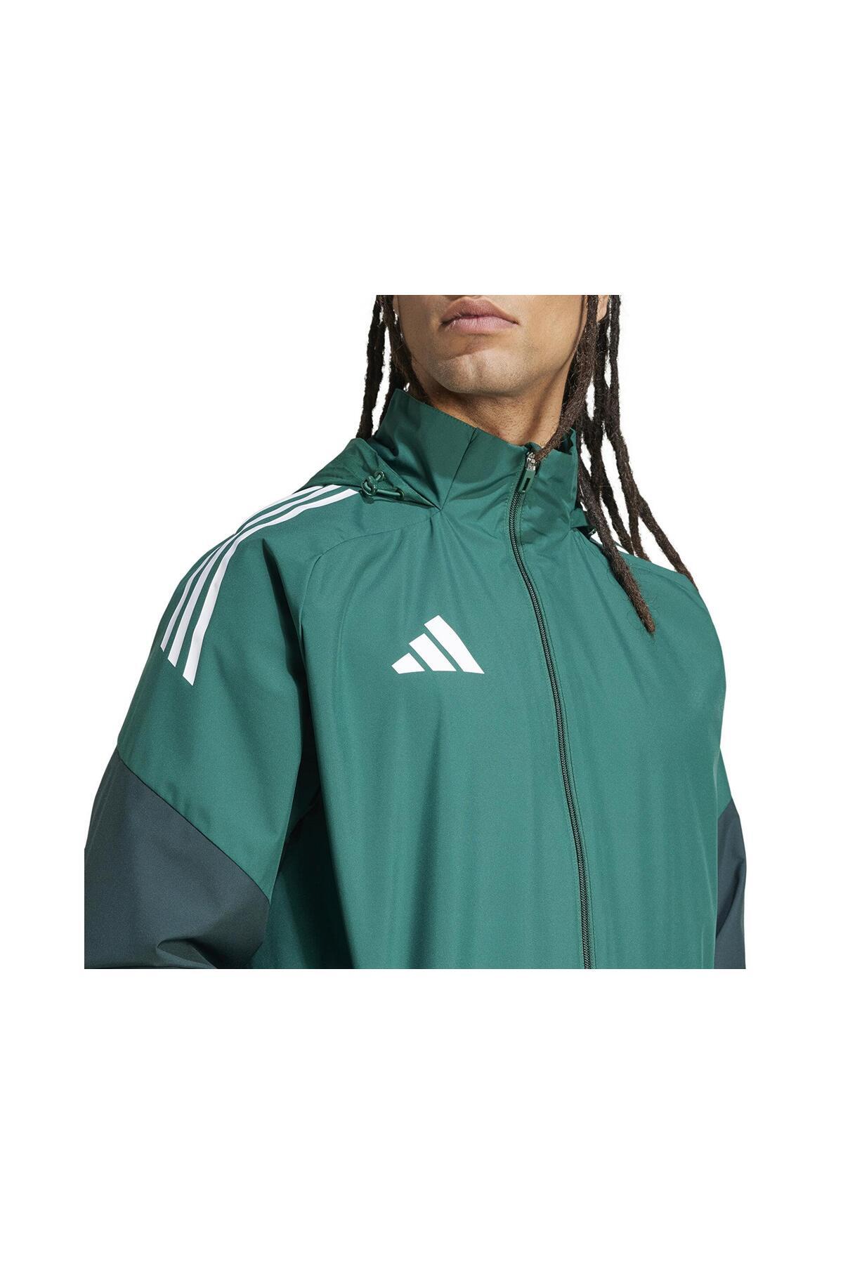 adidas Tiro25C Aw Jkt Erkek Futbol Antrenman Yağmurluk JI8936 Renkli görsel 5