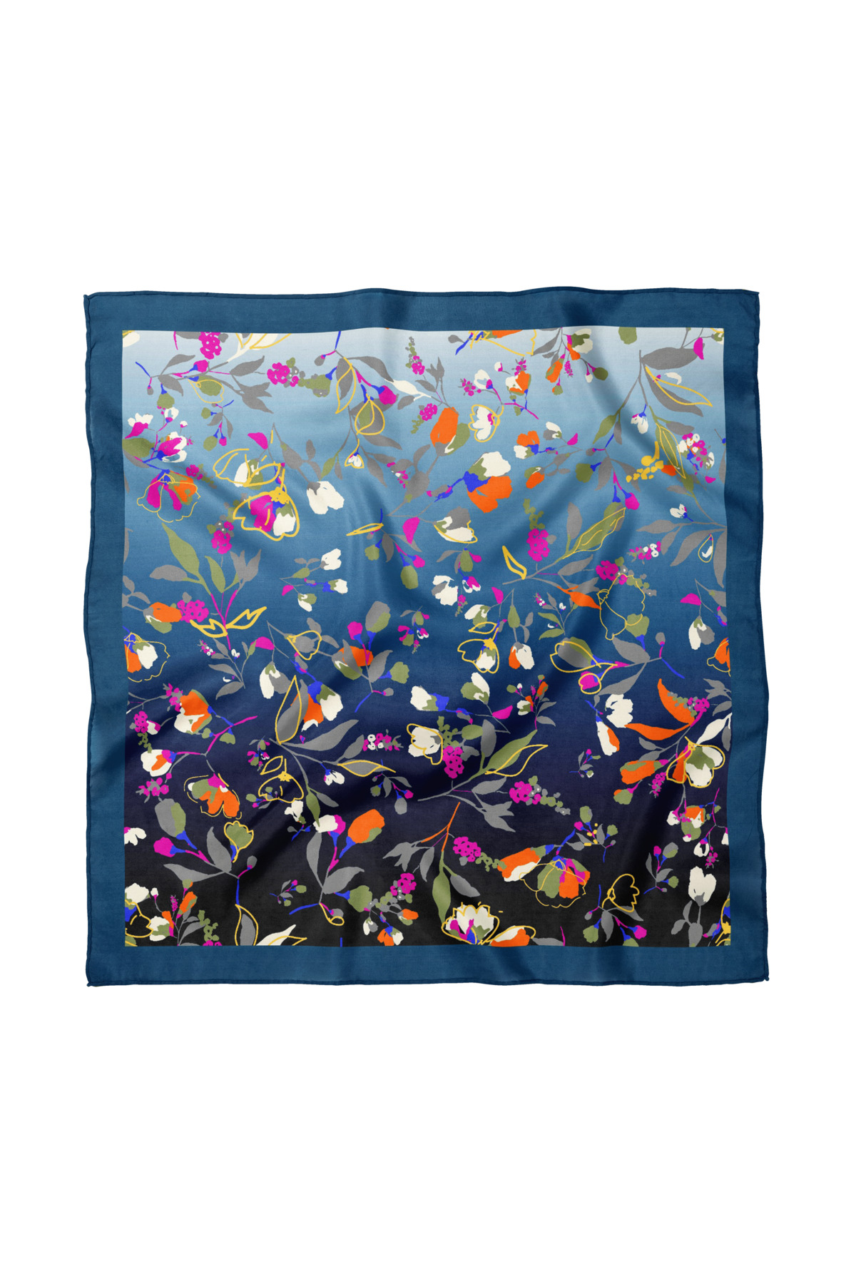 Flower Patterned Scarf / Bandana 50x50cm
