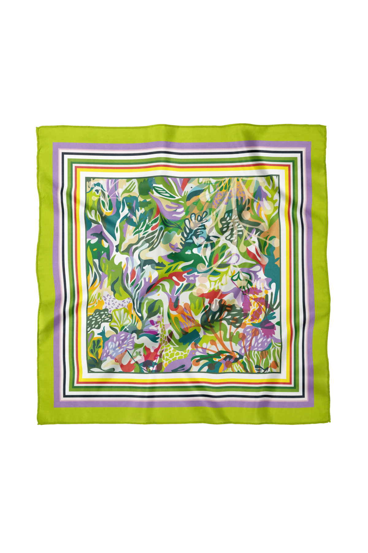 Flower Patterned Scarf / Bandana 50x50cm