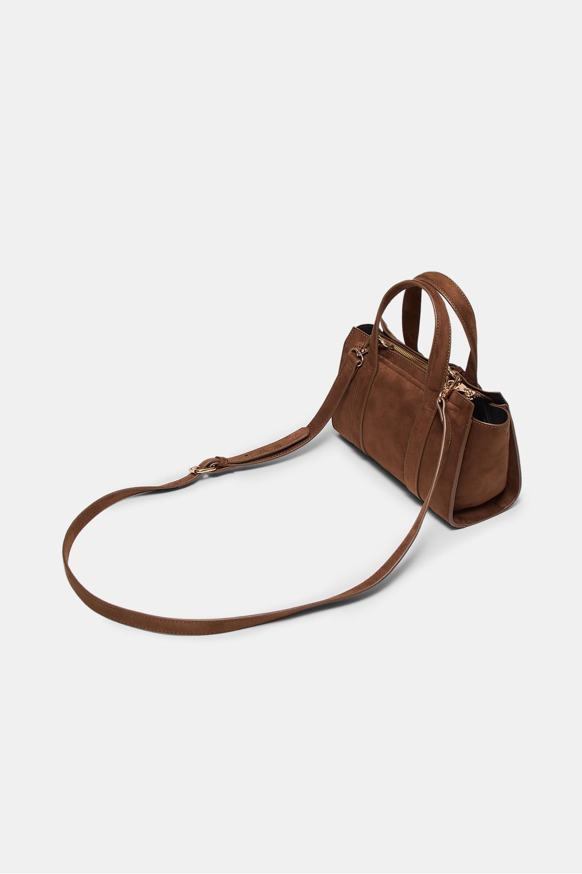 Stradivarius  Tokalı mini tote çanta - Görsel 2