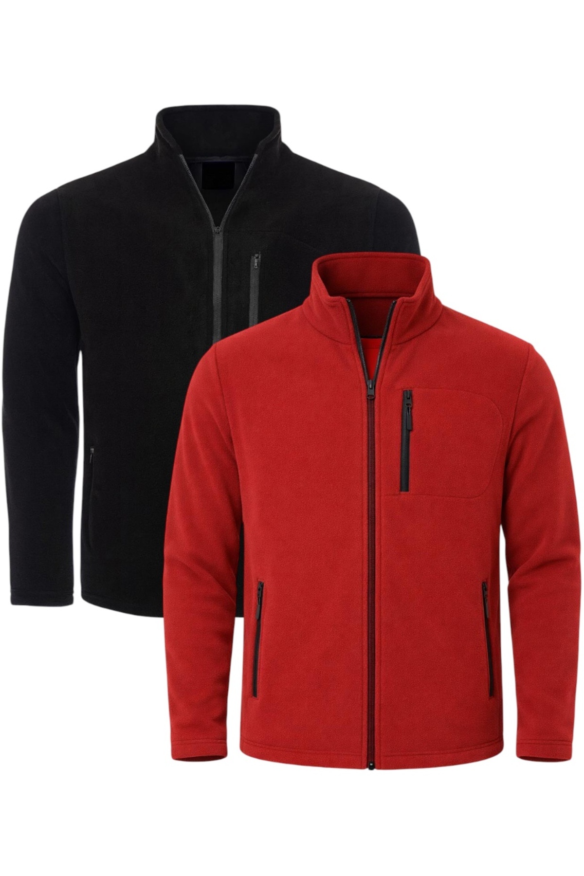 pandy 2'li Unisex Anti-pilling Tüylenme Yapmayan Standart Fit Soğuk Geçirmez Polar