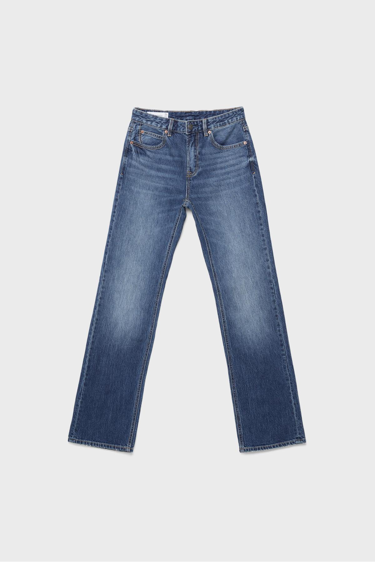 Stradivarius  D98 Straight fit Kot Pantolon - Görsel 6