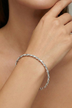 ACAR SİLVER 925 AYAR GÜMÜŞ AJDA BURGU BİLEZİK