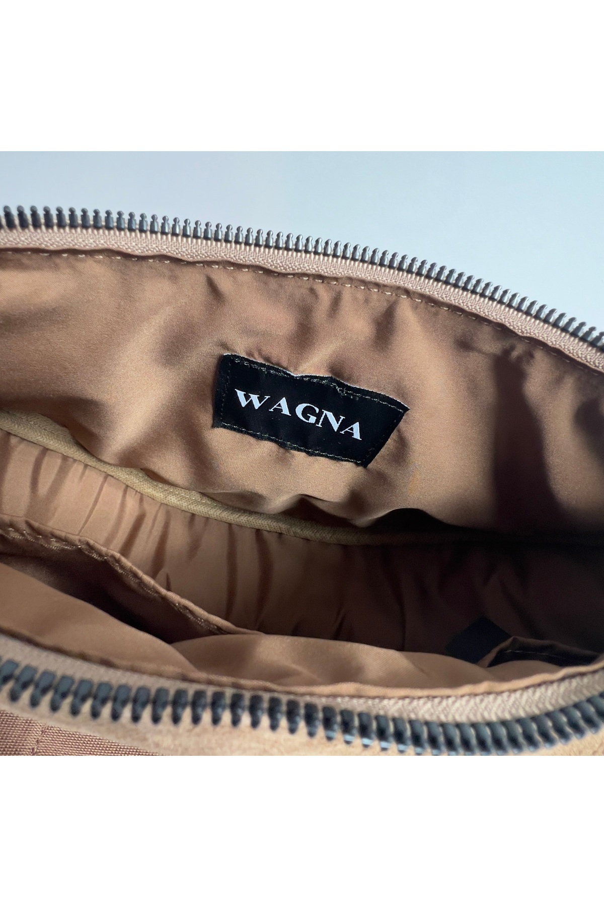 Wagna Süet Luna Bag Camel Çanta görsel 6