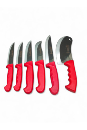 MERTCAN KNİFE 6 Parça Mutfak Bıçak Seti - Paslanmaz Çelik Lazer Kesim Bıçak T...