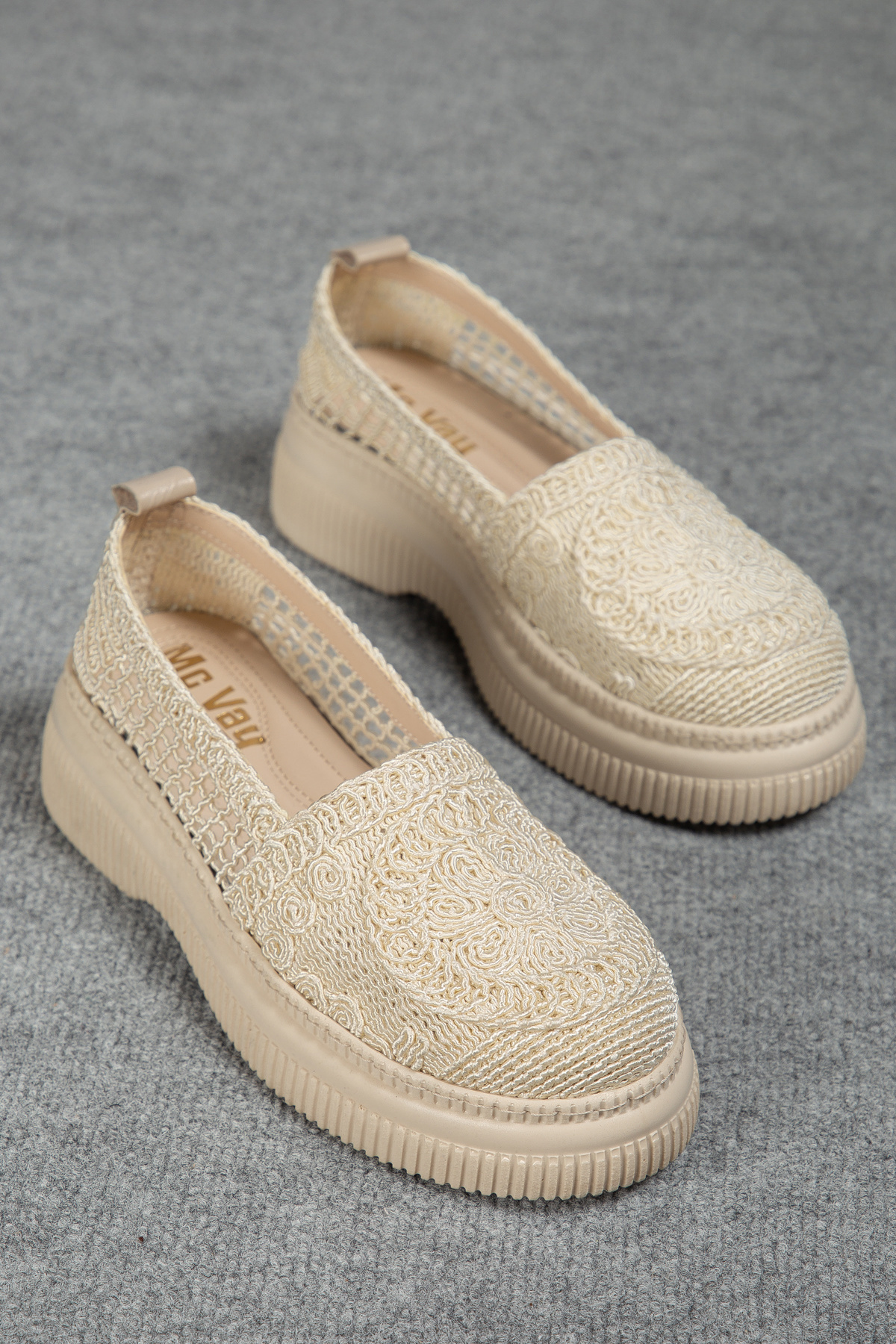 Helt MD165 Braided Orthopedic Thick Base Stylish Women Loafer