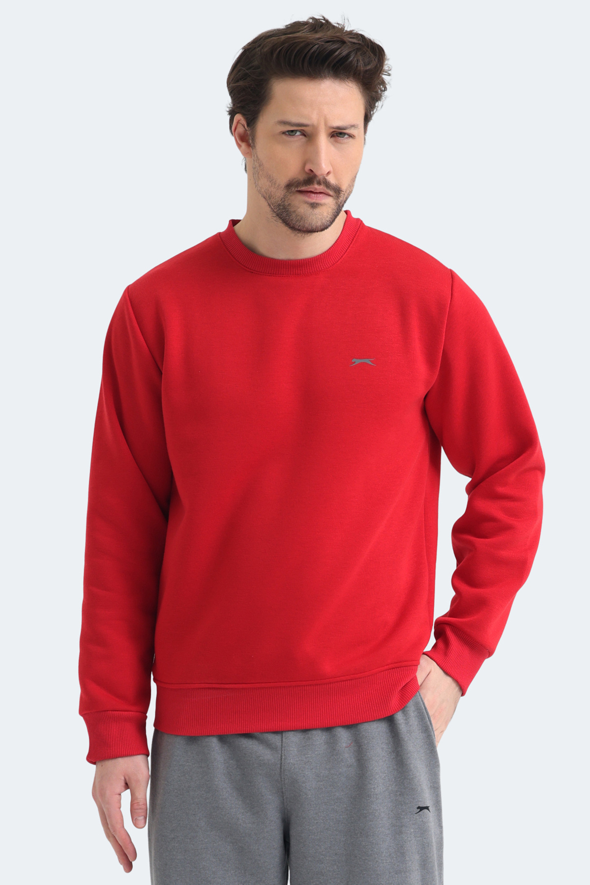 Slazenger MEGAR I Erkek Kırmızı Sweatshırt - Fiyatı, Yorumları