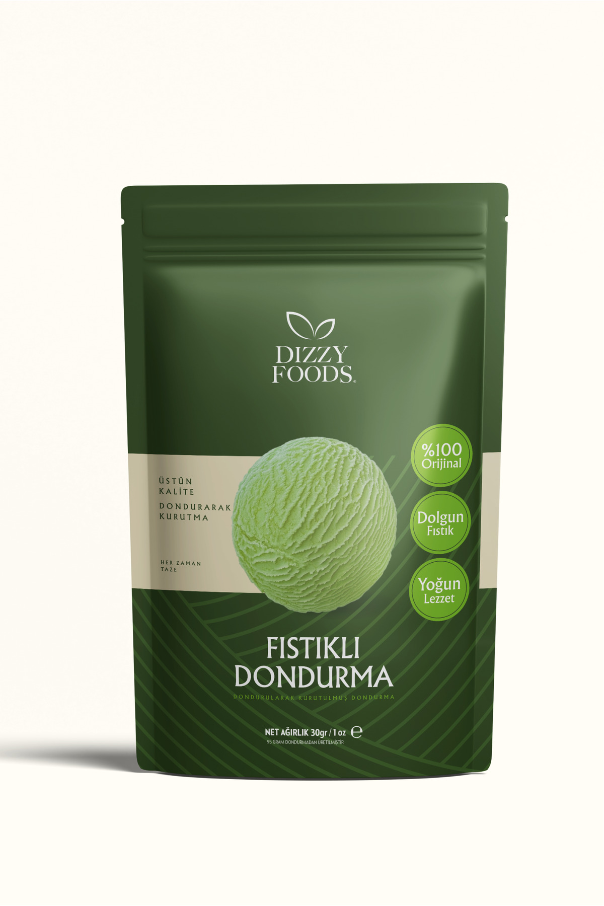 Dizzy Foods Dizzy Foods Dondurularak Kurutulmuş Antep Fıstıklı Dondurma 30 Gr - Fiyatı, Yorumları