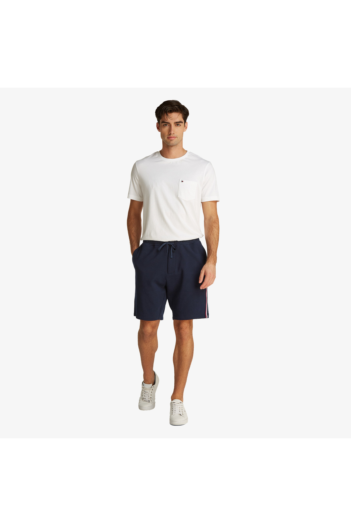 تامی هیلفیگر شلوار ورزشی آبی مردانه طرح راه راه جهانی