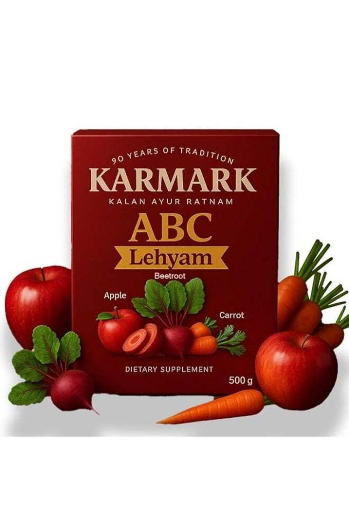 KAR MARK KARMARK ABC LEHYAM 500gm | Apple, Beetroot & Carrot | No Refined  Sugar | Rich in Fiber & Vitamins |