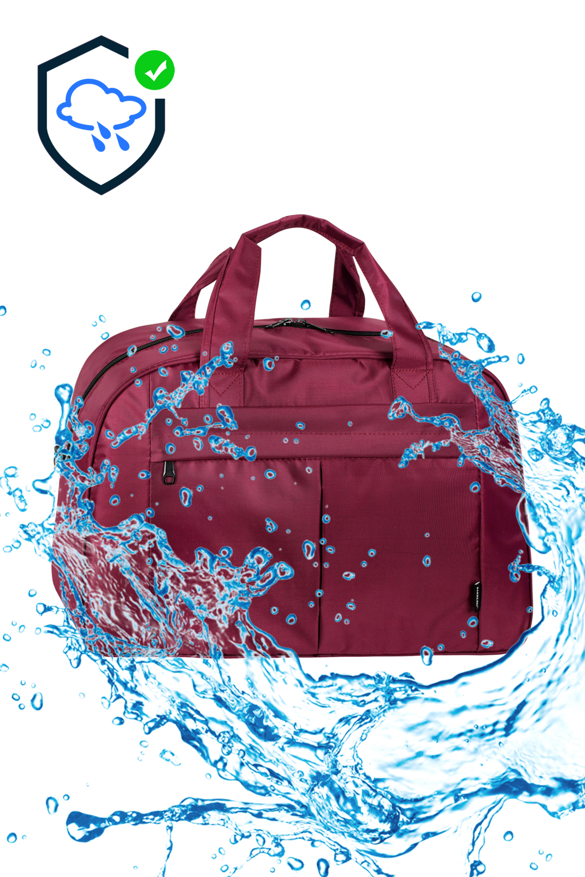barberri Birinci Kalite Full Astarlı Demir Aksesuarlı Köpük Kaplı Spor Seyahat El Valizi 60x35x20 CM görsel 2