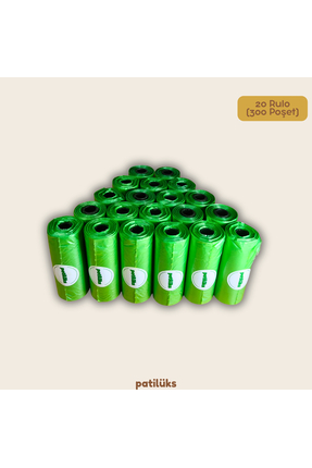 patilüks 20 Rulo (300 Adet) Lavanta Kokulu Köpek Kaka Poşeti Yedek Avantaj Seti