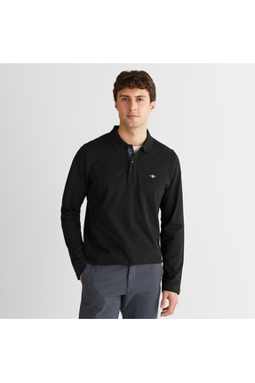 Gant Erkek Siyah Regular Fit Polo Yaka Polo
