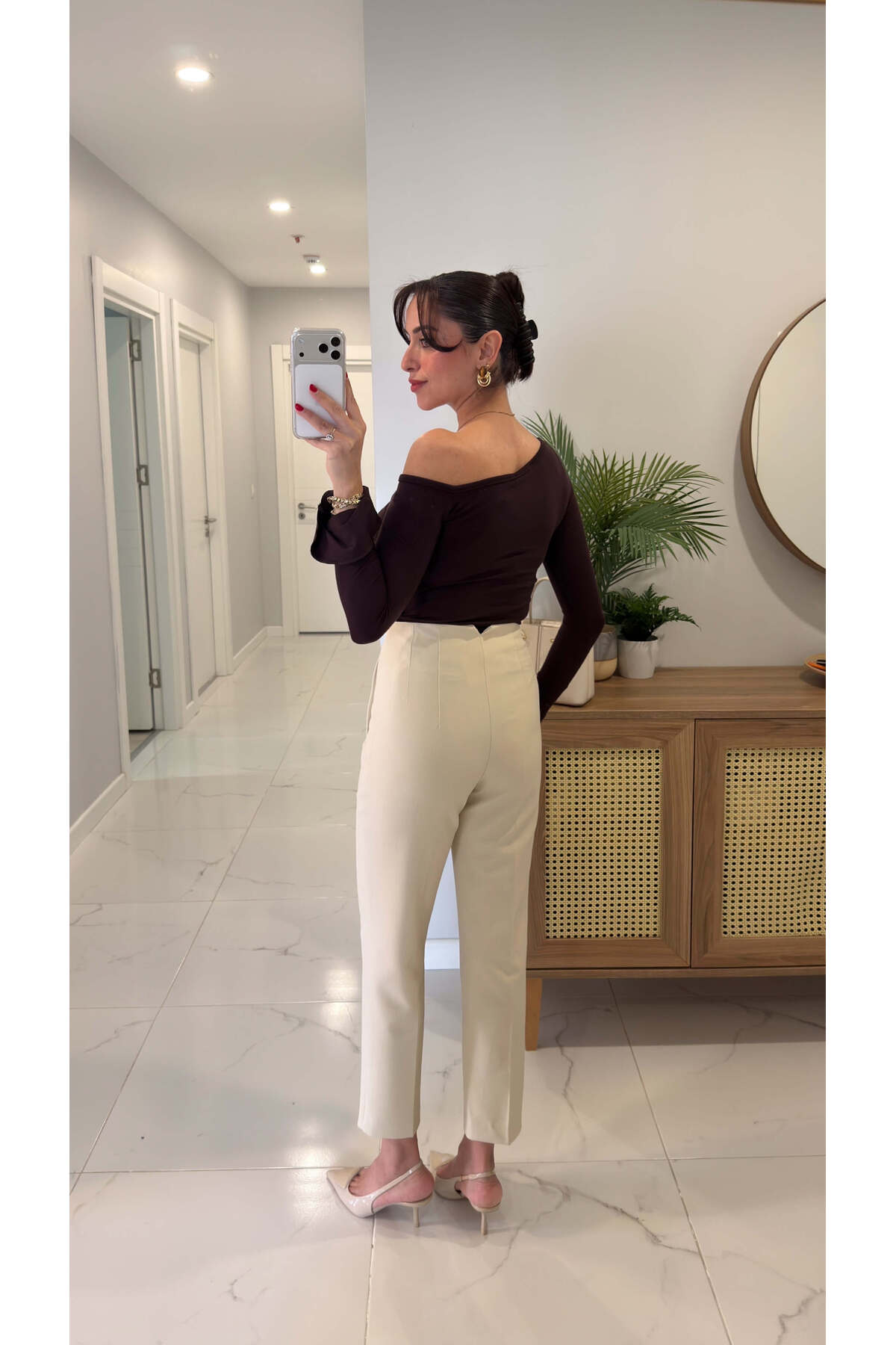 BİRCANÇİL  ZR Lowas Taş Flatolu Pantolon - Görsel 3