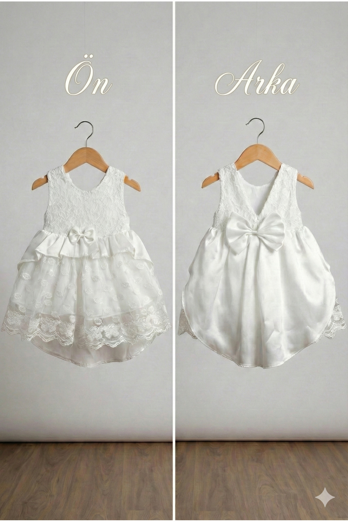 tinytrends Kız Bebek %100 Pamuk Luxury 4'lü Mevlüt Elbise Takımı fotoğrafı 3 (önizleme)