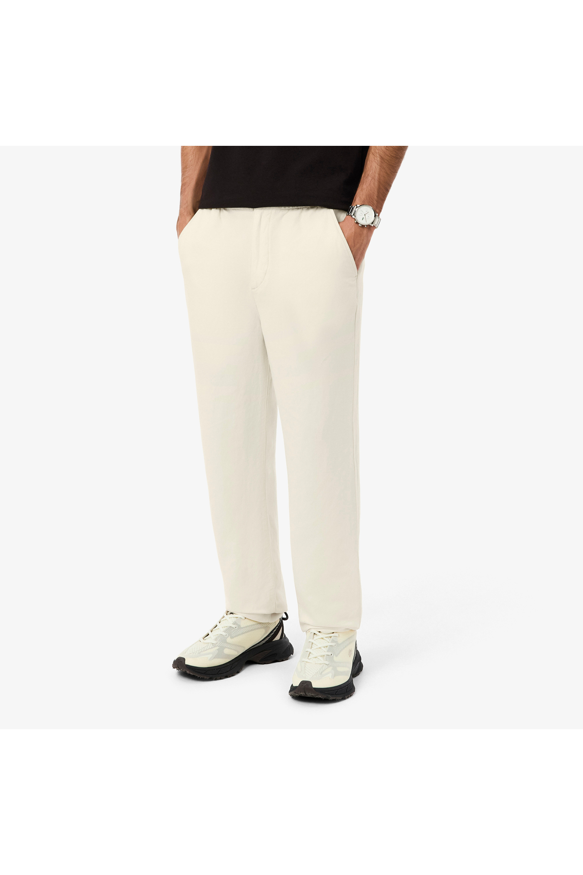 Lacoste Regular Fit Linen Chino Pants - HH1972-00-056 - Trendyol