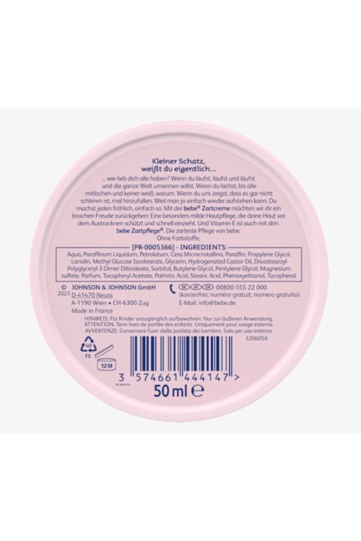 Bebe Zartpflege Zartcreme 50 ml Hassas Bakım Kremi fotoğrafı 6 (önizleme)