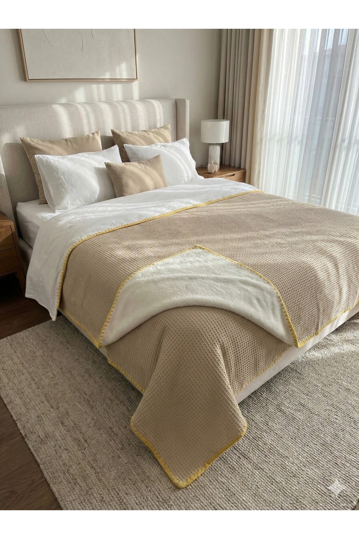 Summer Winter Quilting One Side Quilting One Side Welsoft Sewing Detailed Bedspread