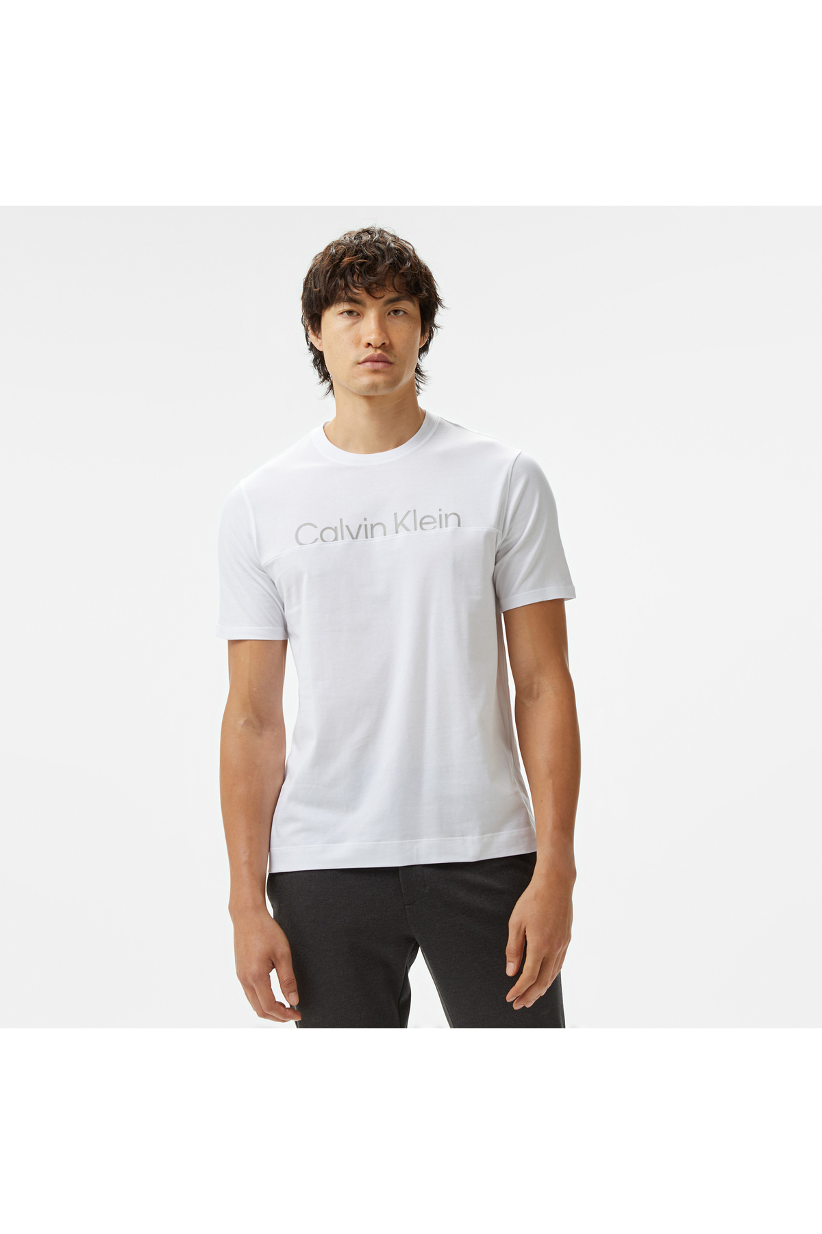 کلوین کلاین تی‌شرت سفید مردانه گرافیکی