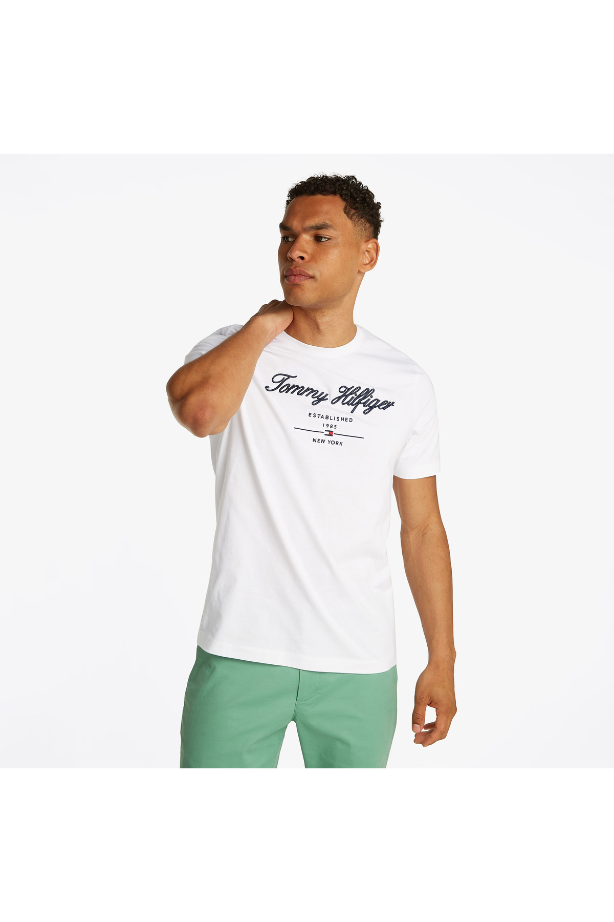 تامی هیلفیگر تی‌شرت سفید مردانه