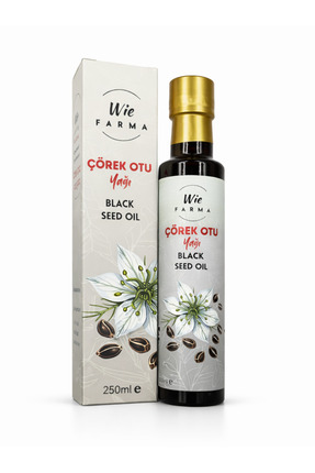 Wie Farma Çörek Otu Yağı 250 ml Soğuk Sıkım Cam Şişe Çörekotu Doğal Bakım Yağı