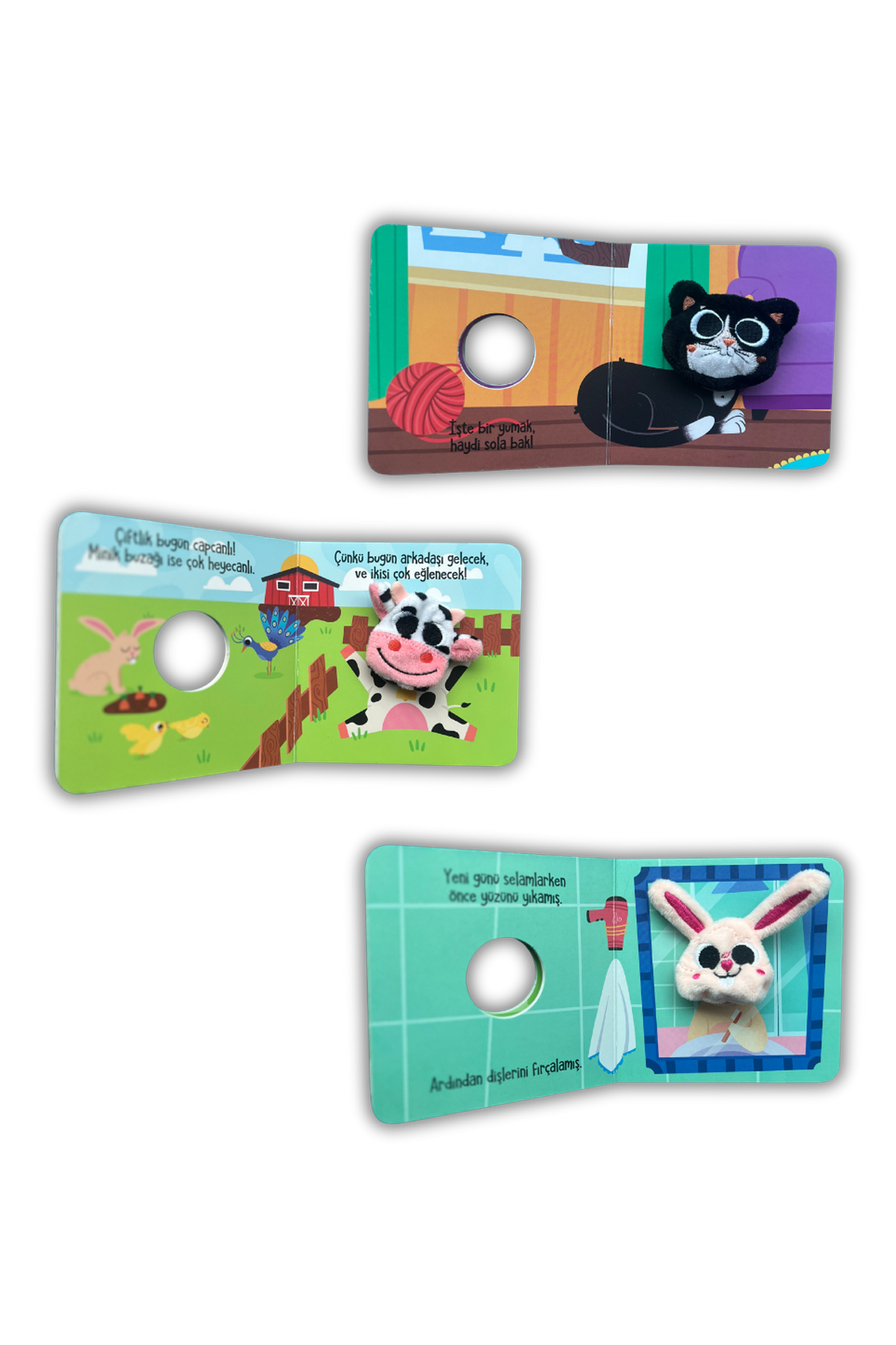 Neobebek Minik Dostlarım - Kukla Kitap Seti (3 Kitap) fotoğrafı 3 (önizleme)