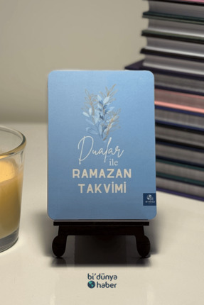 Bi Dünya Store Dualarla Ramazan Takvimi / Tarihsiz / Ahşap Şövale Ayak Hediyeli