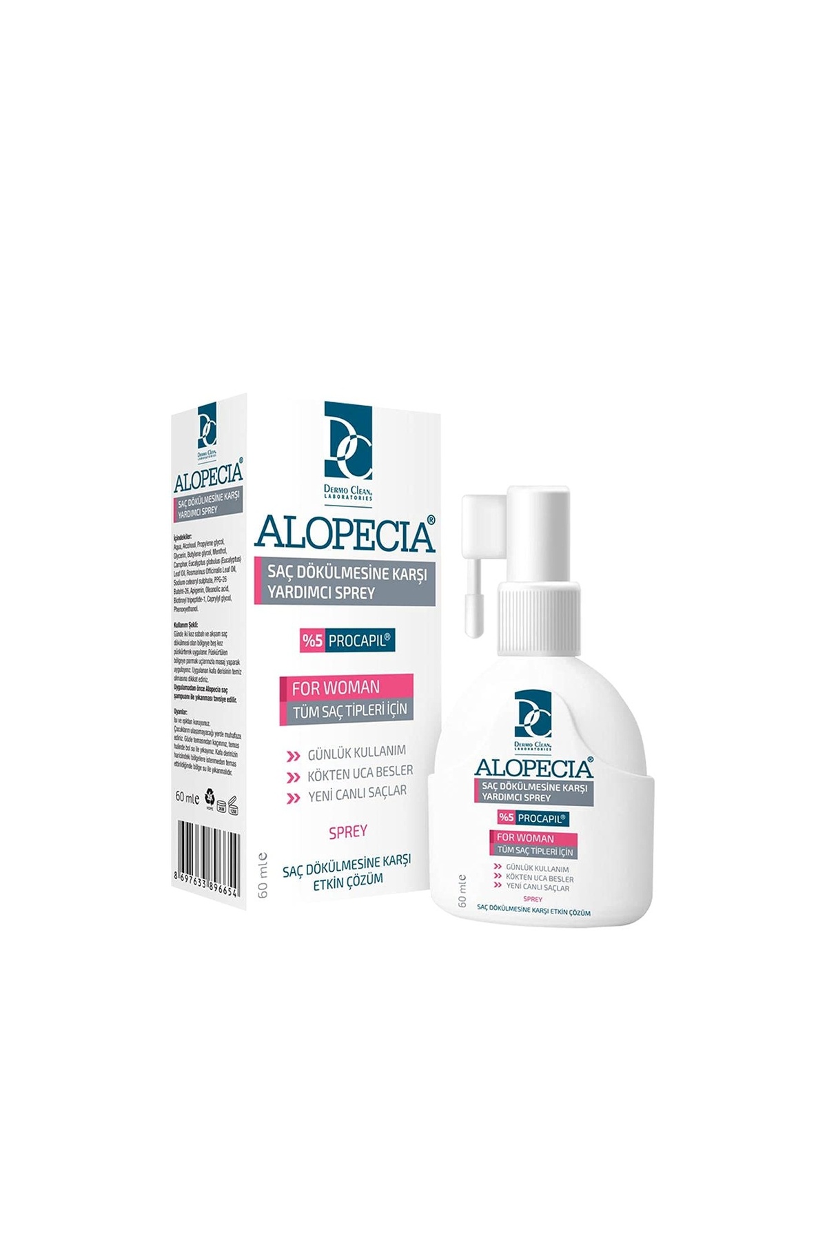 Delixa Alopecia Kadın Deri Spreyi 60 ml — DEA8690000501502