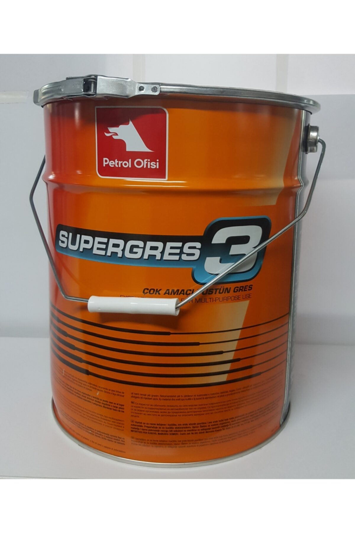 Petrol Ofisi Super Gres 3 15 Kg Kova Lıtyum Sabunlu Sarı Gres